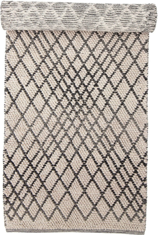 Bloomingville Kaya Rug, Grey, Wool