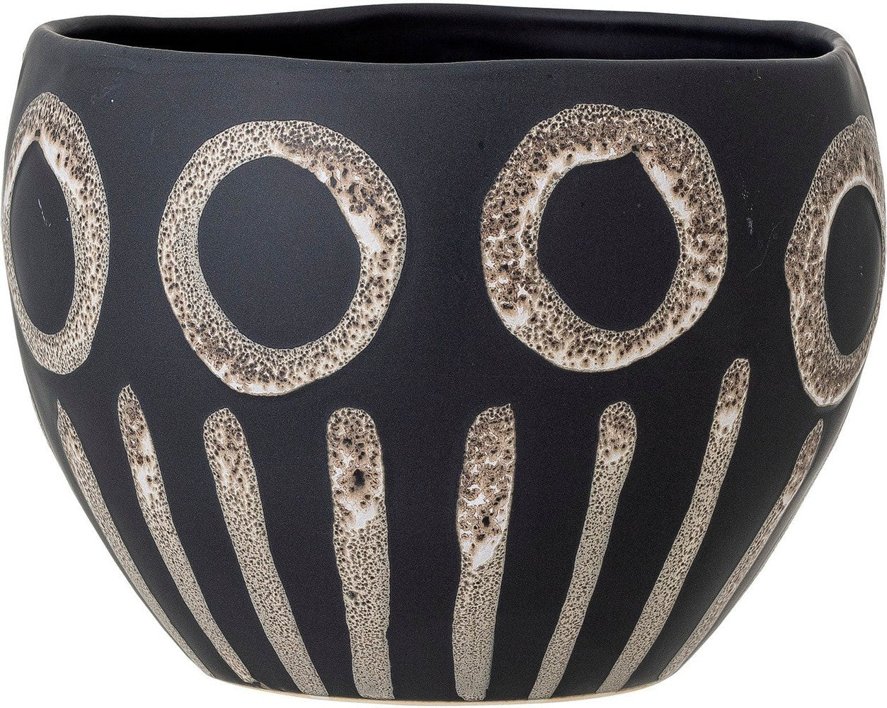 [product_category]-Bloomingville Magnus Flowerpot, Black, Stoneware-Bloomingville-5711173271795-82052598-BLO-1