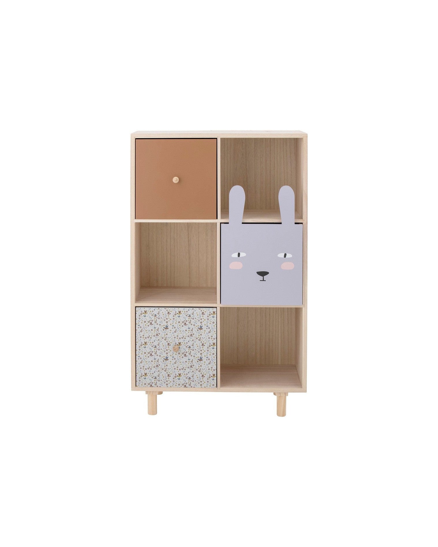 Bloomingville MINI Calle Bookcase w/Drawers, Nature, Paulownia