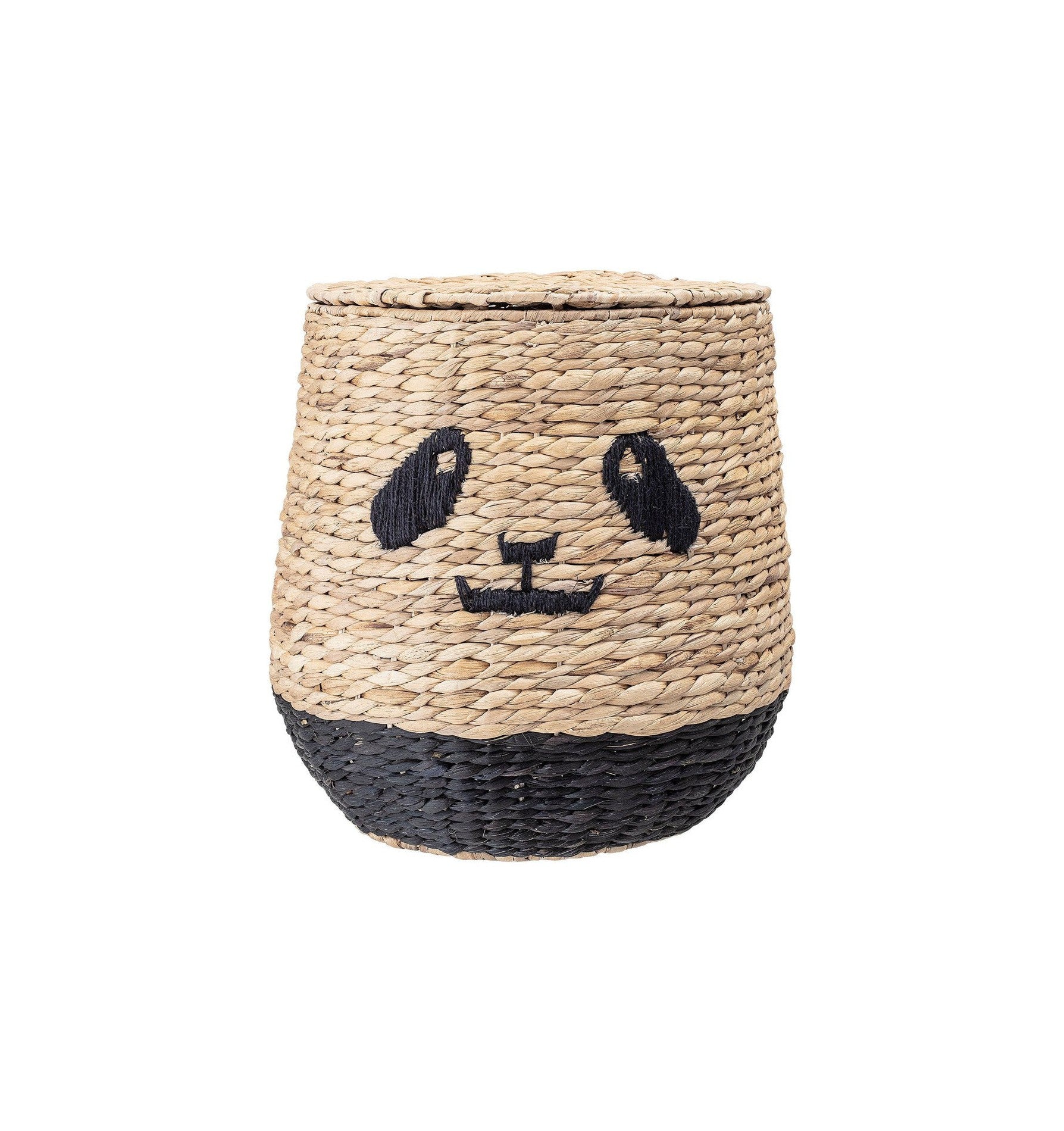 Bloomingville MINI Youl Basket w/Lid, Nature, Water Hyacinth