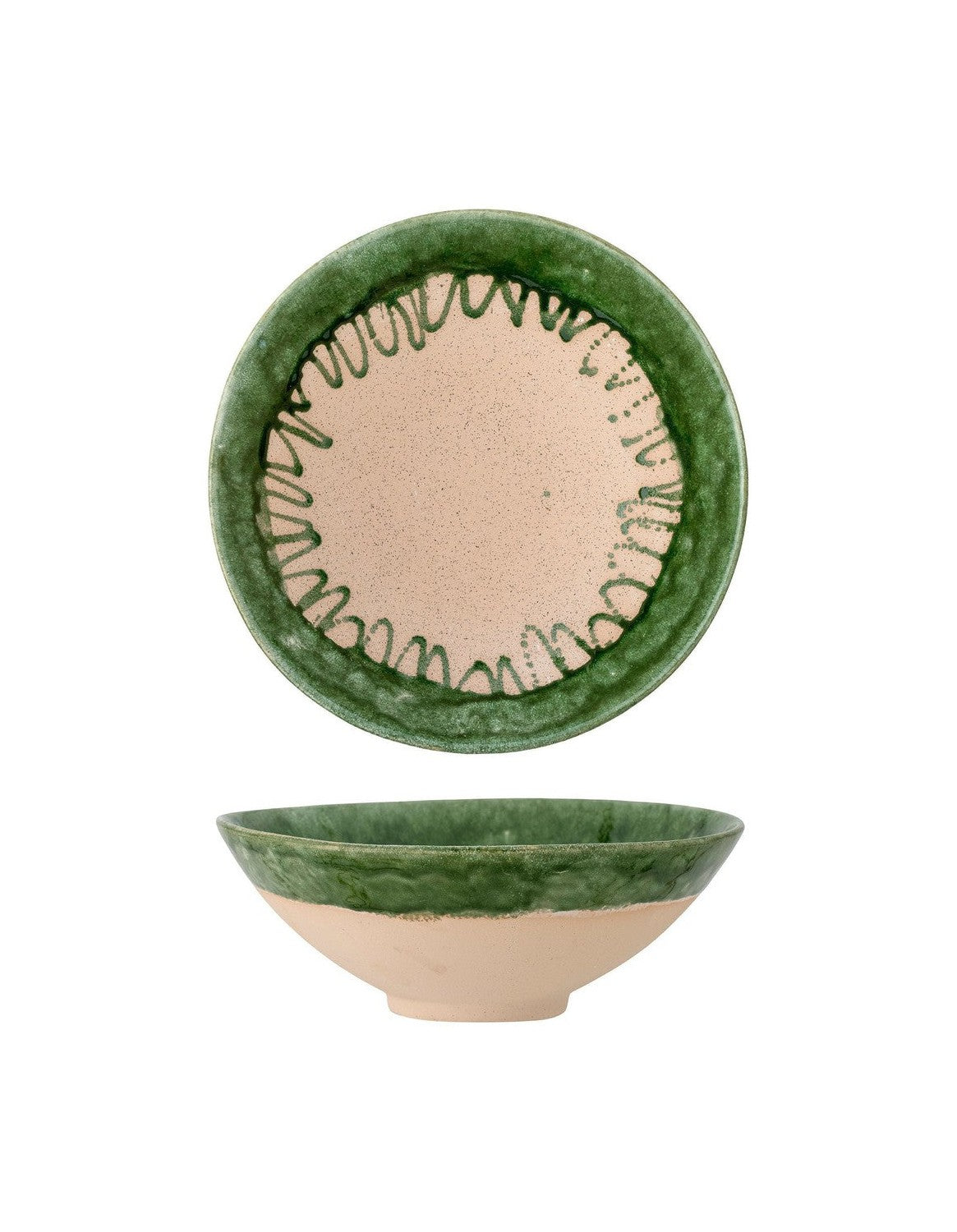 Bloomingville Moez Bowl, Green, Stoneware