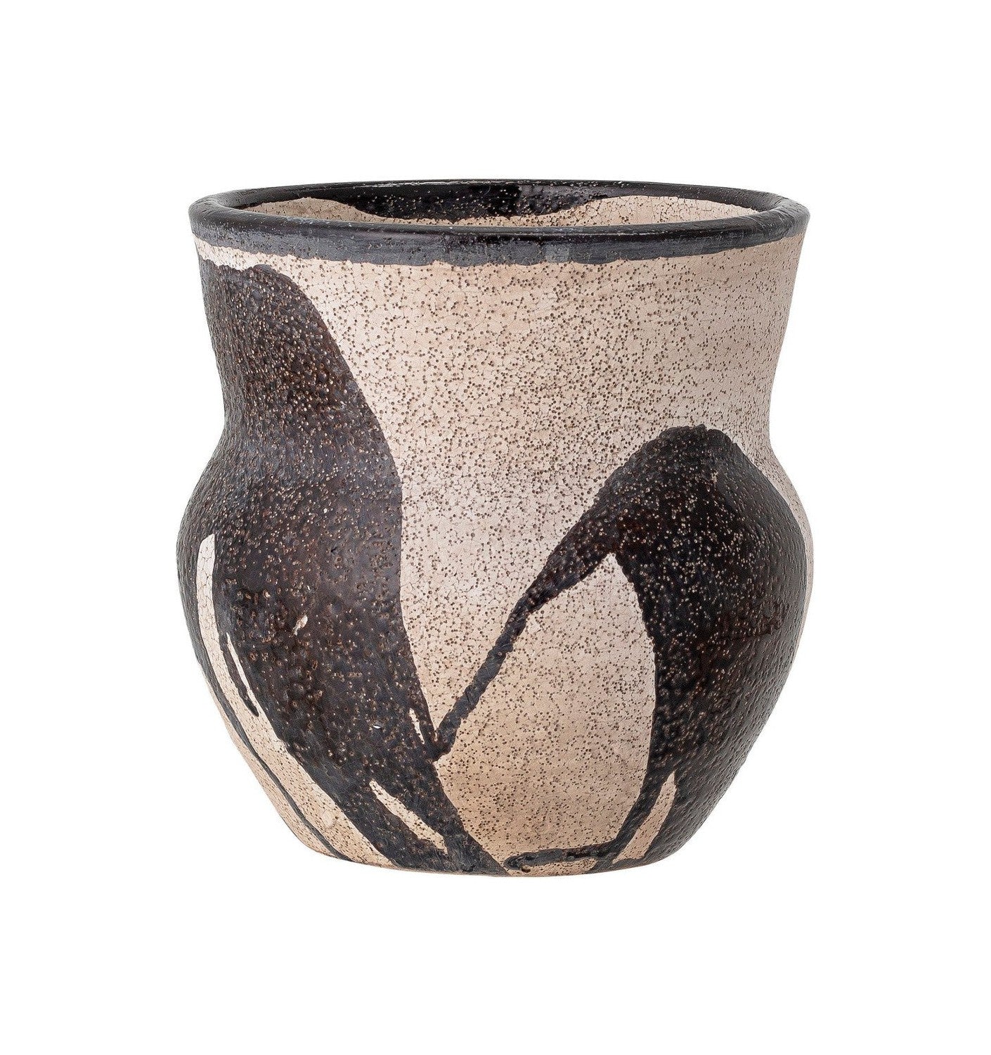 Bloomingville Nala Flowerpot, Black, Terracotta