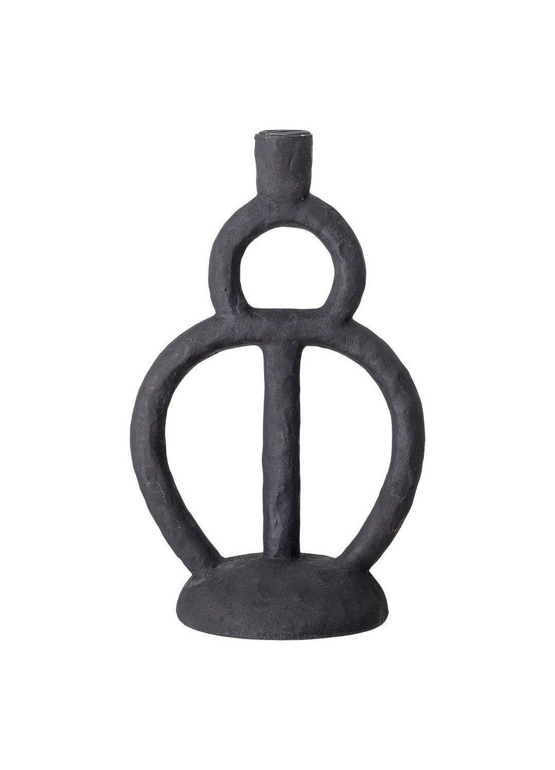 Bloomingville Ramina Candle Holder, Black, Polyresin