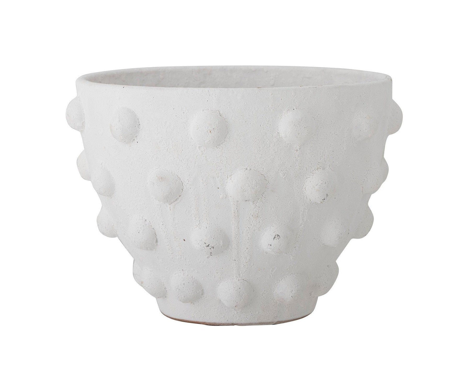 Bloomingville Rokiya Deco Flowerpot, White, Terracotta