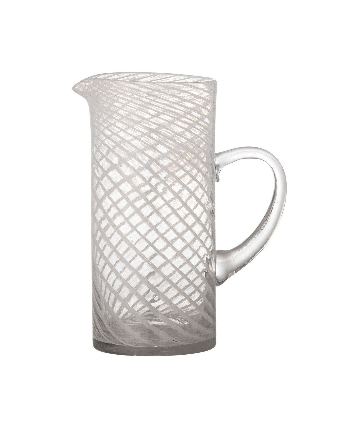 Bloomingville Sakhi Jug, White, Glass