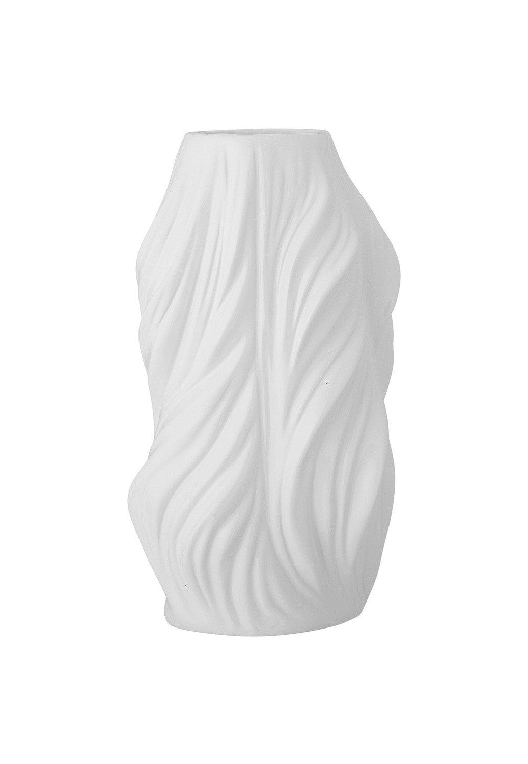 Bloomingville Sanak Vase, White, Ceramic