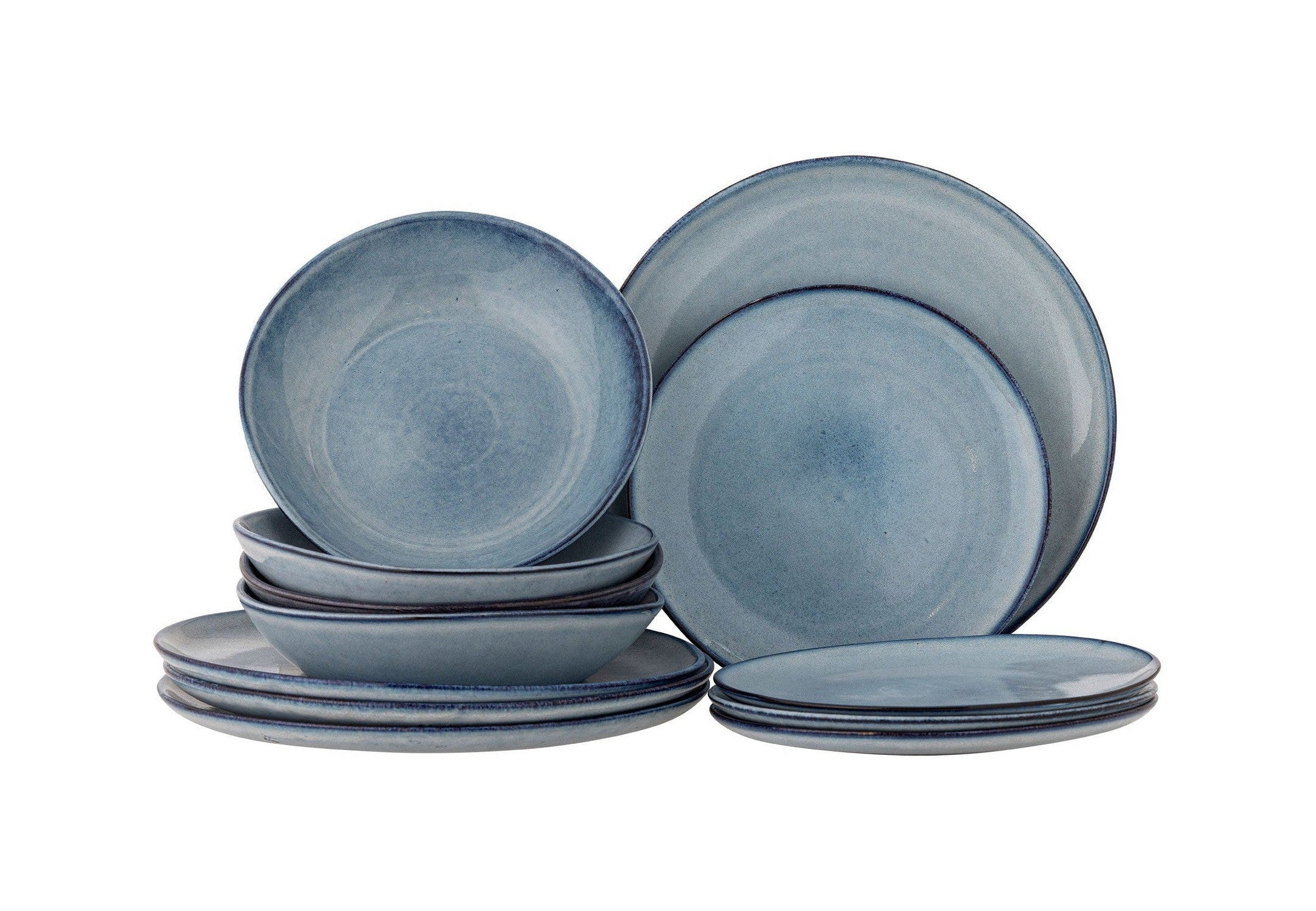 Bloomingville Sandrine Dinnerware Set, Blue, Stoneware