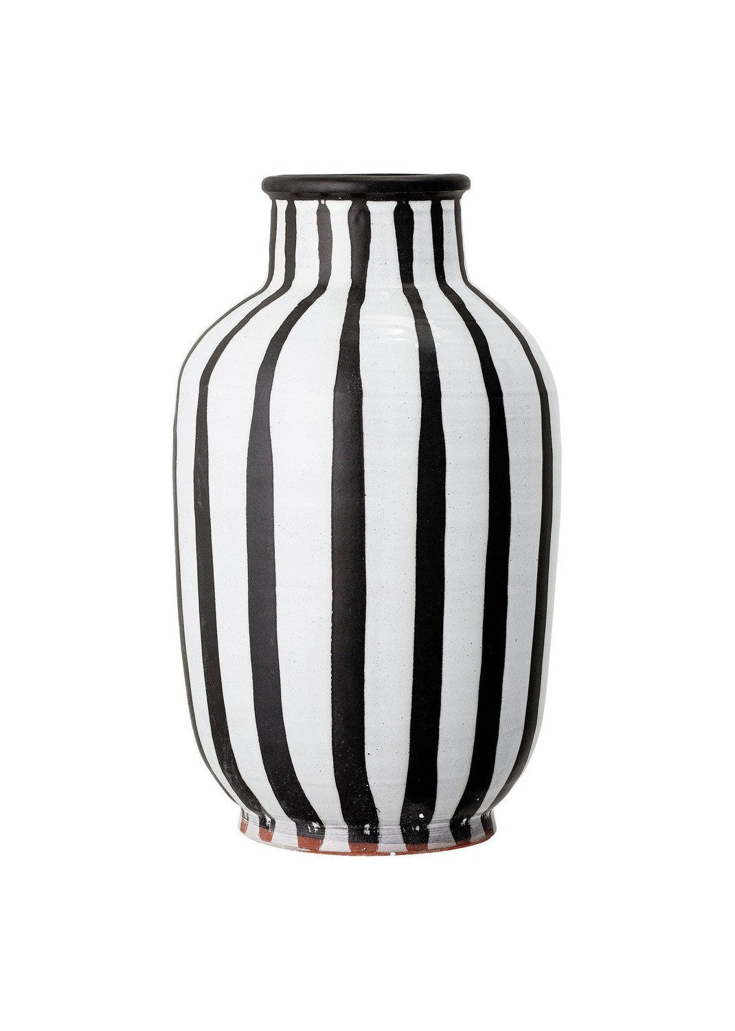 Bloomingville Schila Deco Vase, Black, Terracotta