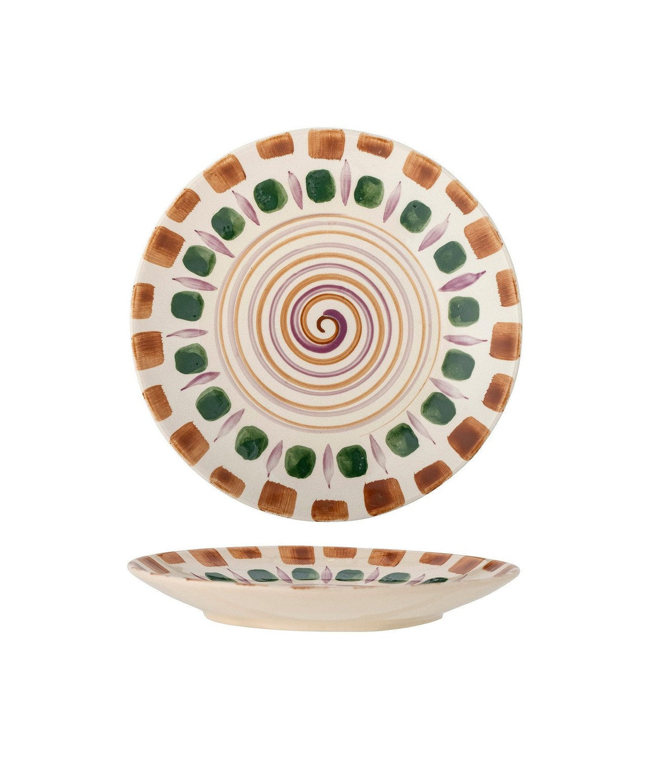 Bloomingville Shama Plate, Green, Stoneware