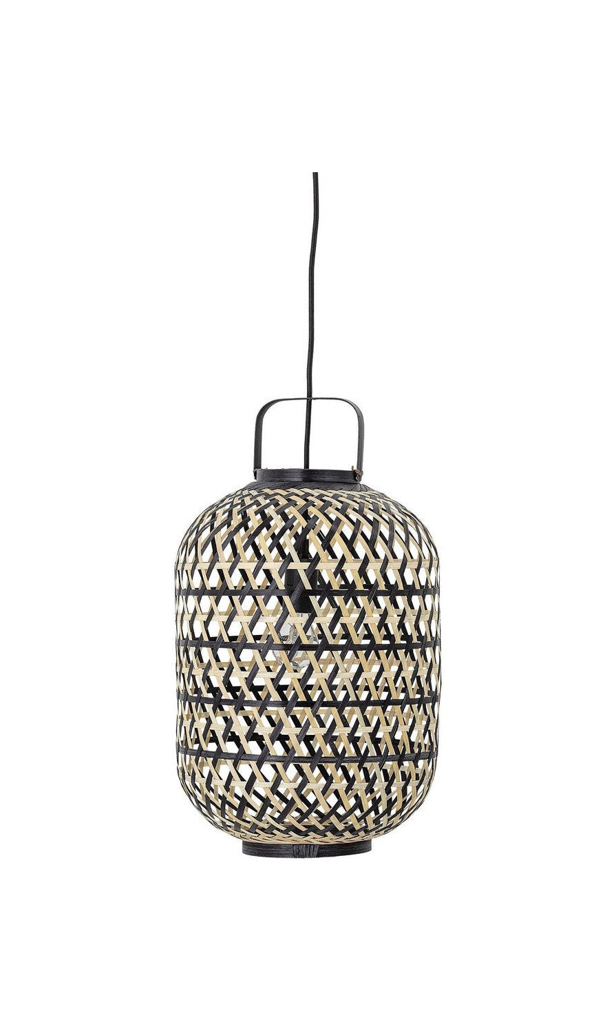 Bloomingville Sora Pendant Lamp, Black, Bamboo