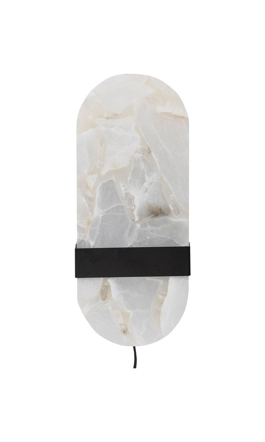 Bloomingville Taco Wall Lamp, Black, Alabaster