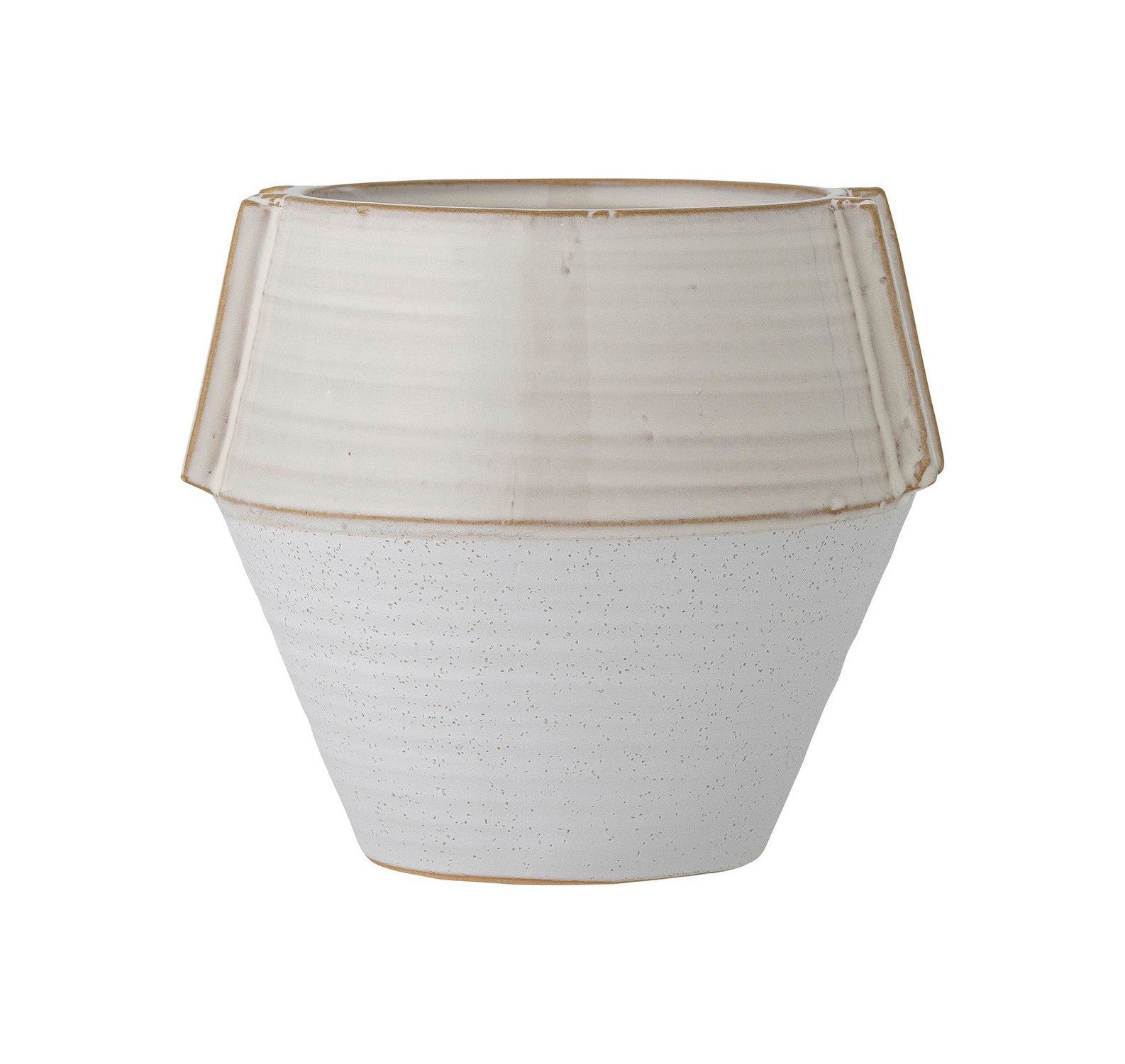 Bloomingville Zaki Flowerpot, White, Stoneware