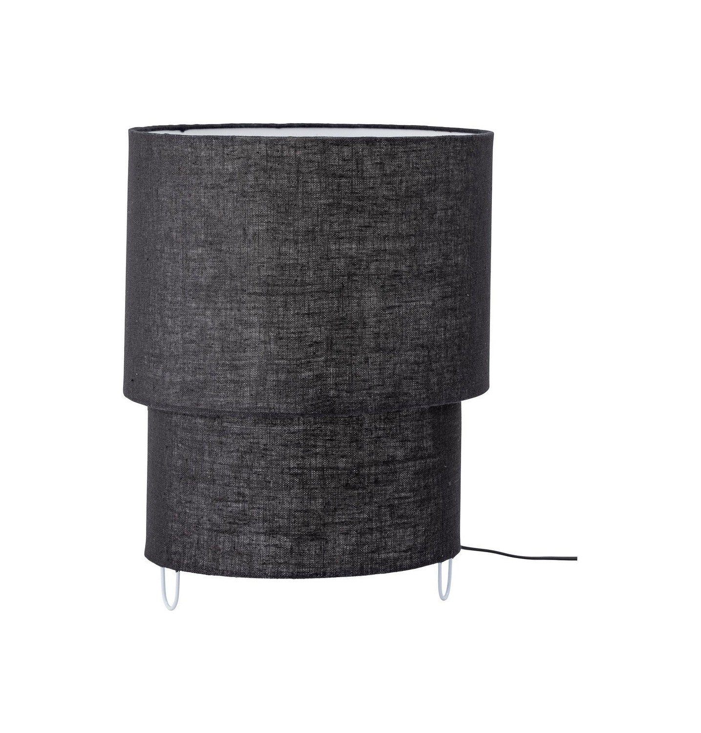 Bloomingville Zalt Table lamp, Black, Linen