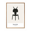  Ant Design Icon Poster Frame Made Of Light Wood 30x40 Cm Grey