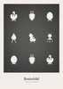  Design Icons Poster Without Frame 50x70 Cm Dark Grey