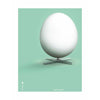  Egg Classic Poster Without Frame 30 X40 Cm Mint Green Background