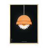 brainchild Flowerpot Classic Affiche, cadre en laiton 30x40 cm, fond noir