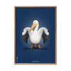  Pelikan Classic Poster Light Wood Frame A5 Dark Blue Background