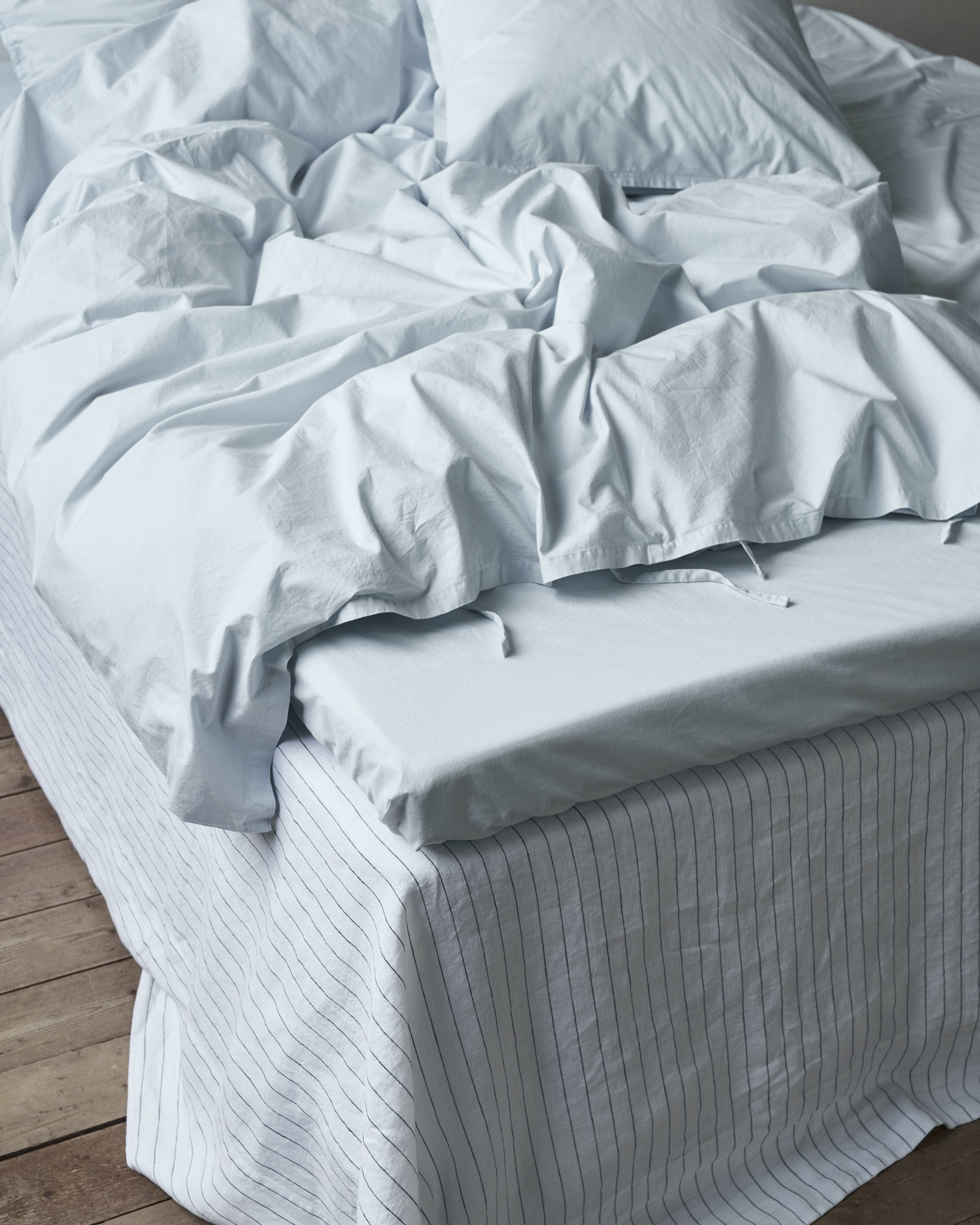 By Nord Ingrid Bed Sheet 270x160 Cm, Sky