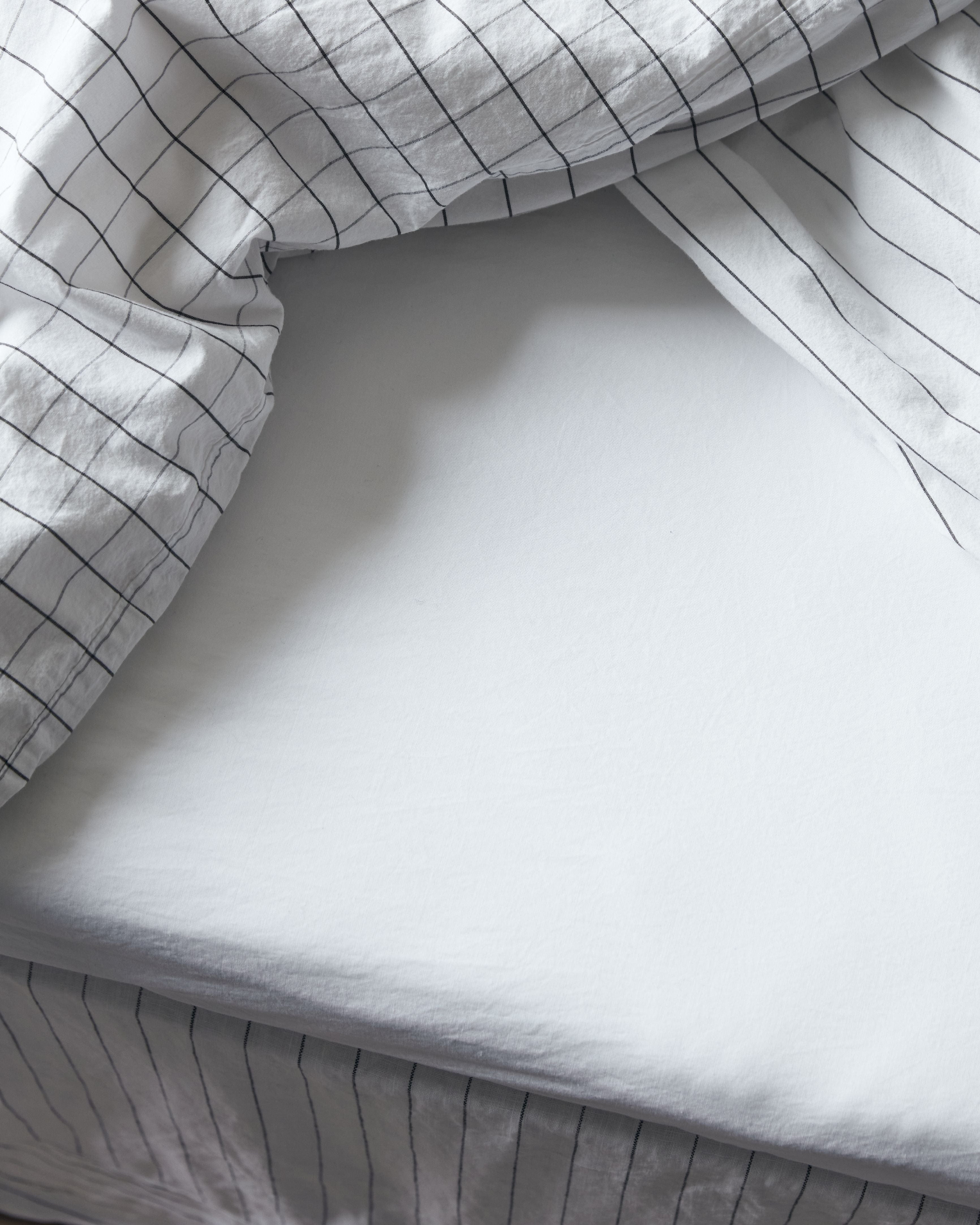 By Nord Ingrid Bed Sheet 270x210 Cm, Snow