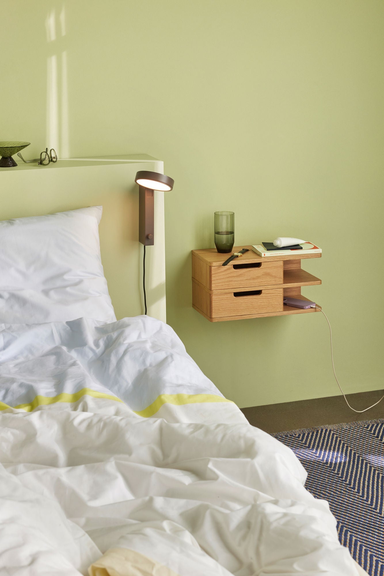 Hübsch Crea Wall Light Brown