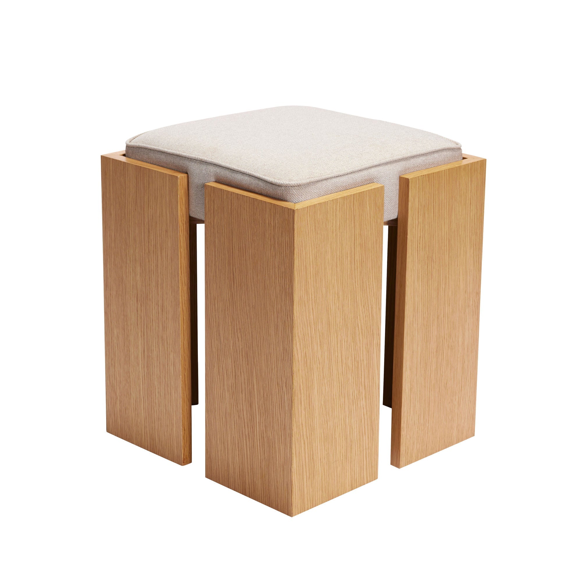 Hübsch Forma Stool Sand/Natural