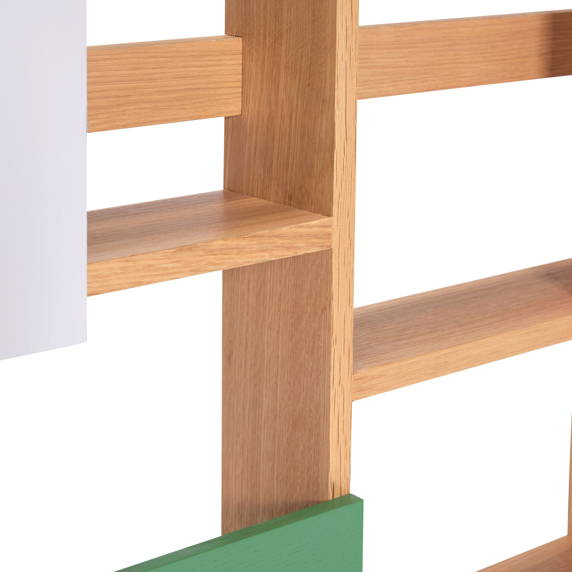 Hübsch Arki Wall Shelf/Magazine Holder Natural/Multicolour