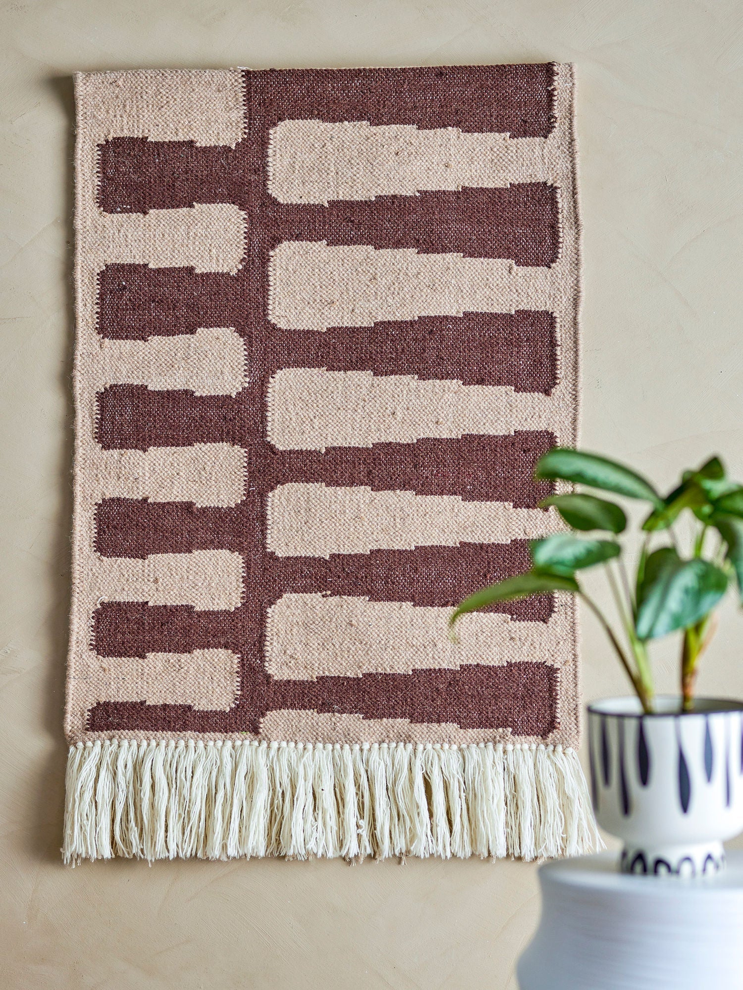 Bloomingville Bilston Wall Decor, Brown, Wool