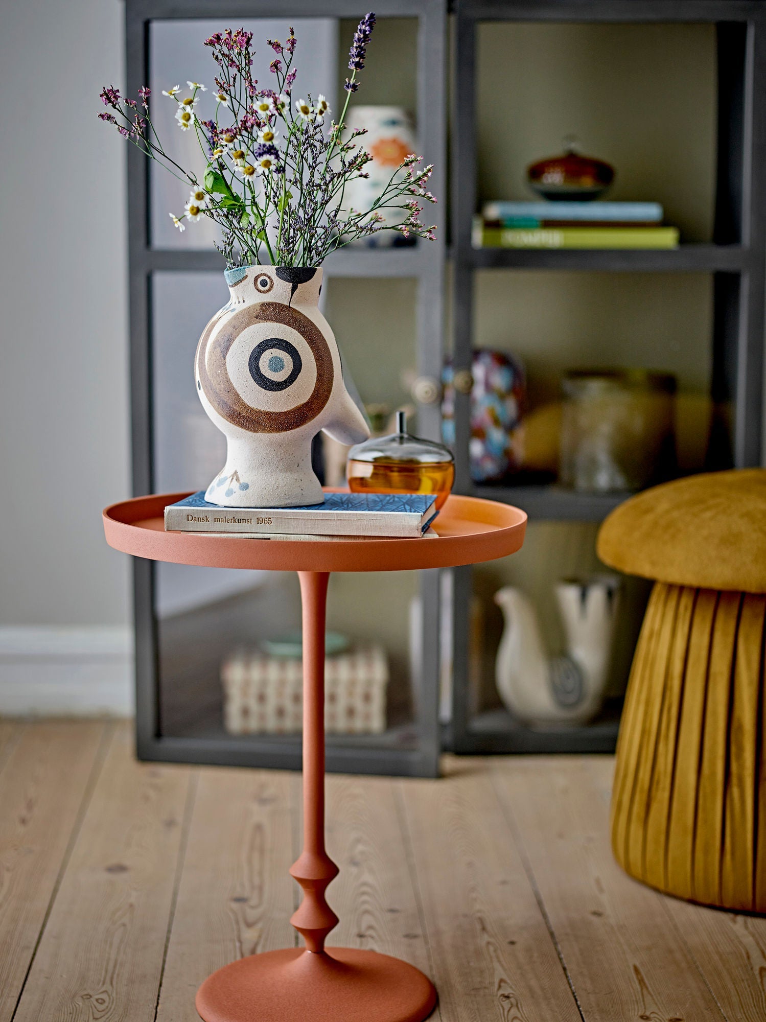 Bloomingville Anjou Side Table, Orange, Aluminum