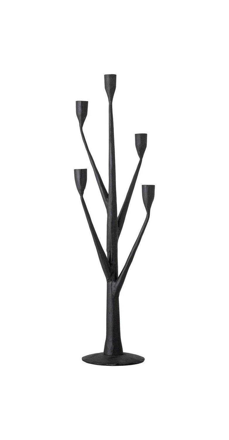 Creative Collection Abriz Candle Holder, Black, Iron