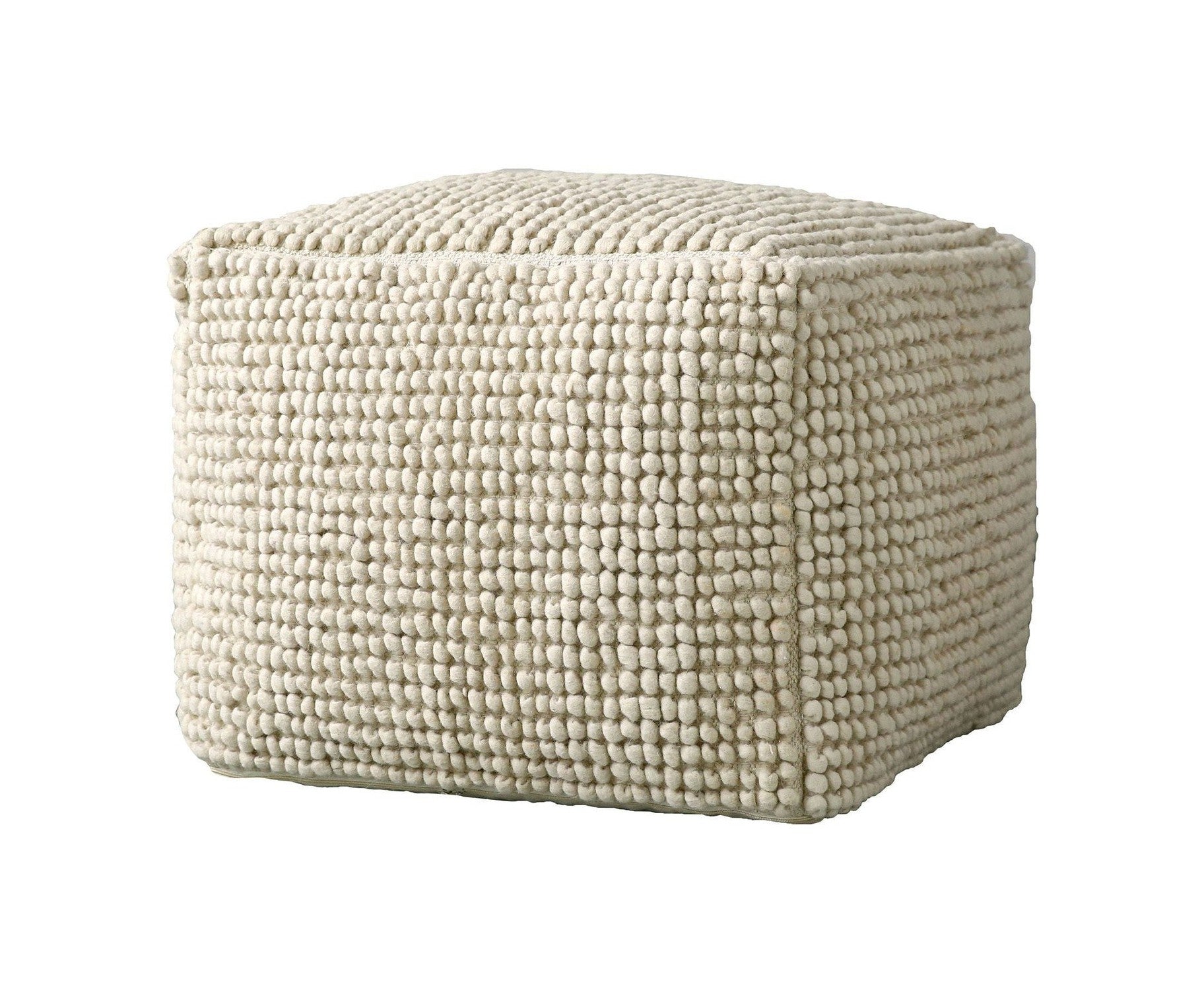 Creative Collection Suna Pouf, Nature, Wool