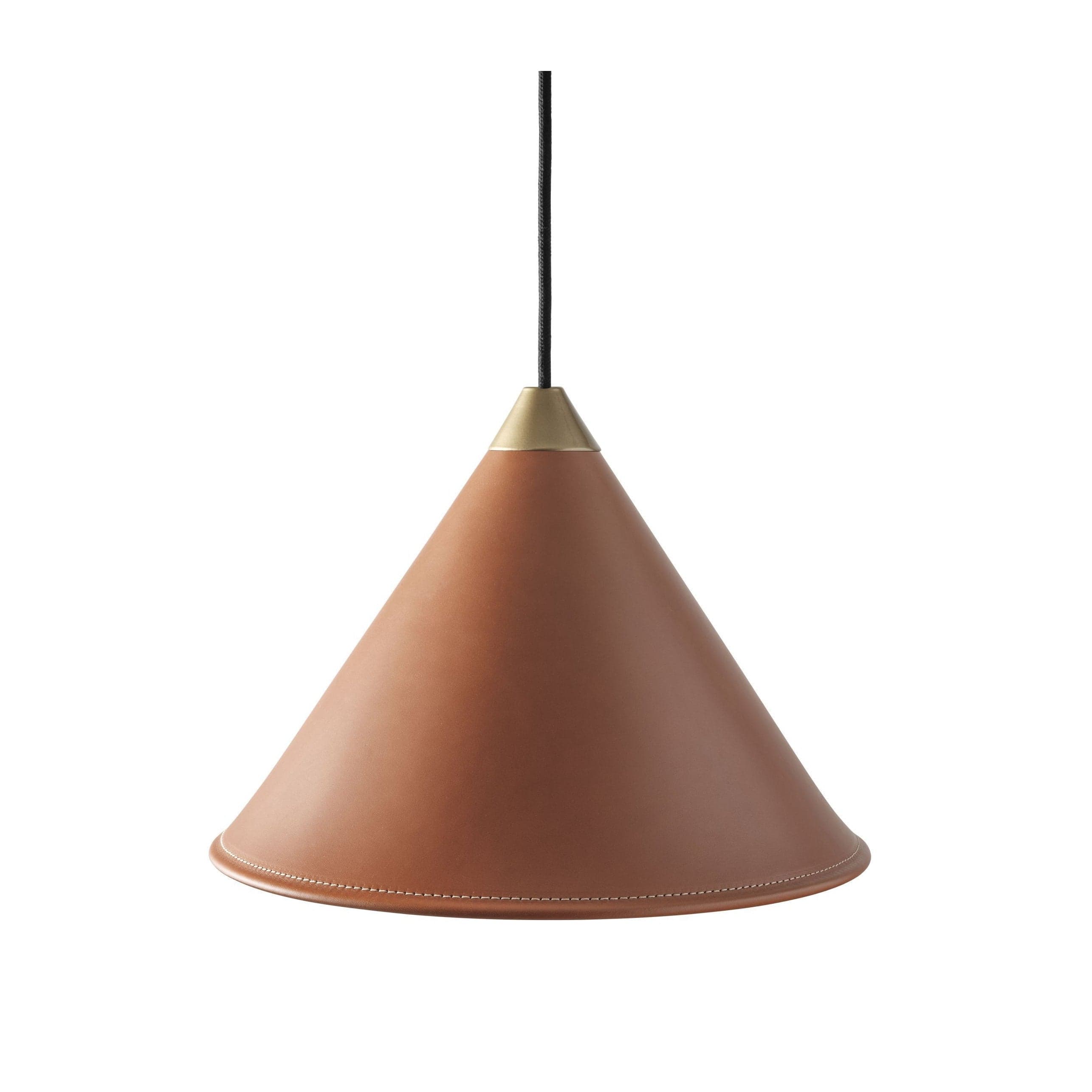 [product_category]-Cuero Namibia Pendant ø 25 Cm, Polo/Brass With Black Cable-Cuero-7340172636052-1500331-CUE-1