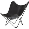 Cuero Pampa Mariposa Butterfly Chair, Black/Black