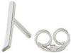 Design Letters Boucle d'oreille avec lettre, argent, j