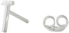 Design Letters Boucle d'oreille avec lettre, argent, t