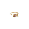 Design Letters Great Love Ring 18K Gold plaqué, rouge rouge