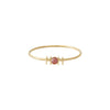 Design Letters Great maman bracele 18 km plaqué, chroste rouge