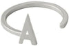 Design Letters Anneau de lettre A Z, 925 STERLING Silver, A