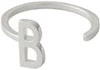 Design Letters Anneau de lettre A Z, 925 STERLING Silver, B