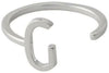 Design Letters Anneau de lettre A Z, 925 STERLING Silver, G