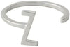 Design Letters Anneau de lettre A Z, 925 STERLING Silver, Z