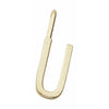 Design Letters Lettres pendentif a z 16 mm, or, u