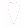 Design Letters Collier de liaison carrée 40 cm, argent plaqué or 18K