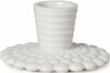 Dottir Pipanella Bubbles Lines Candle Holder White, 8,5cm