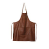 Dutchdeluxes Apron In Zipper Style Classic Leather, Brown