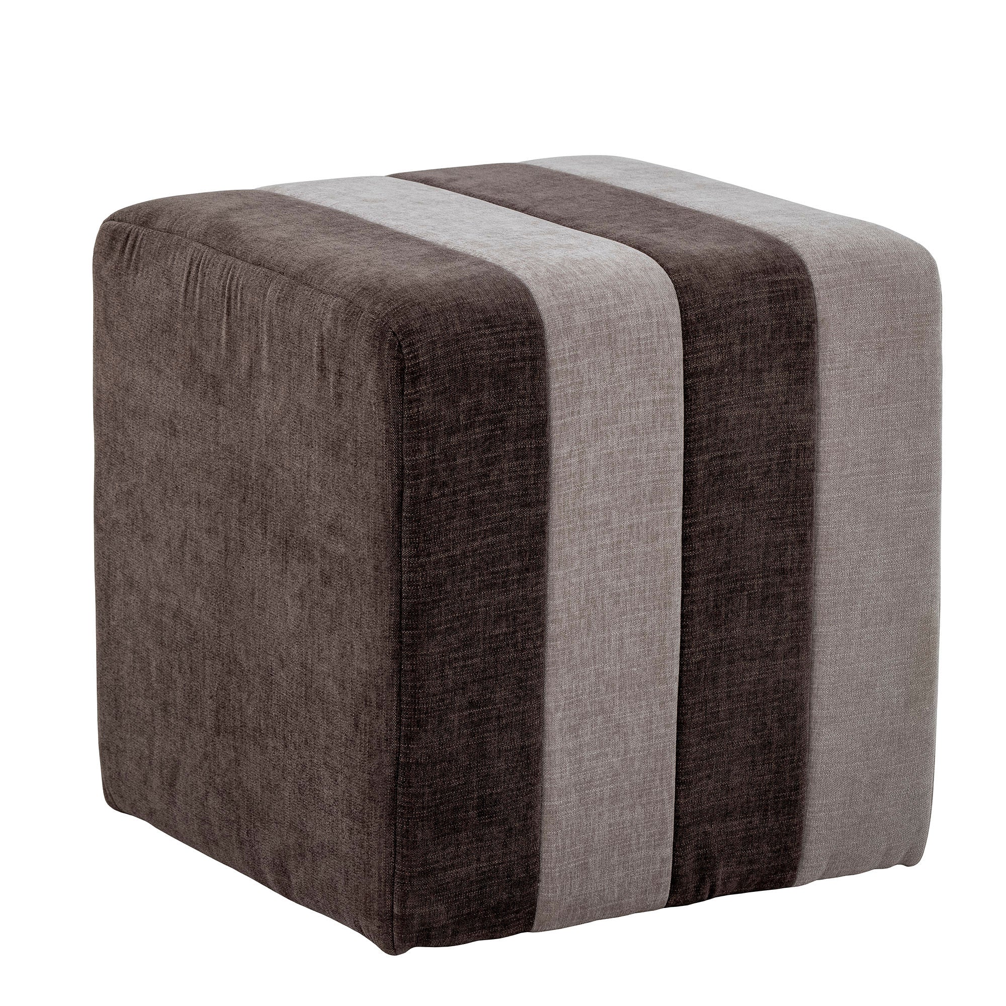 Bloomingville Flint Pouf, Brown, Polyester