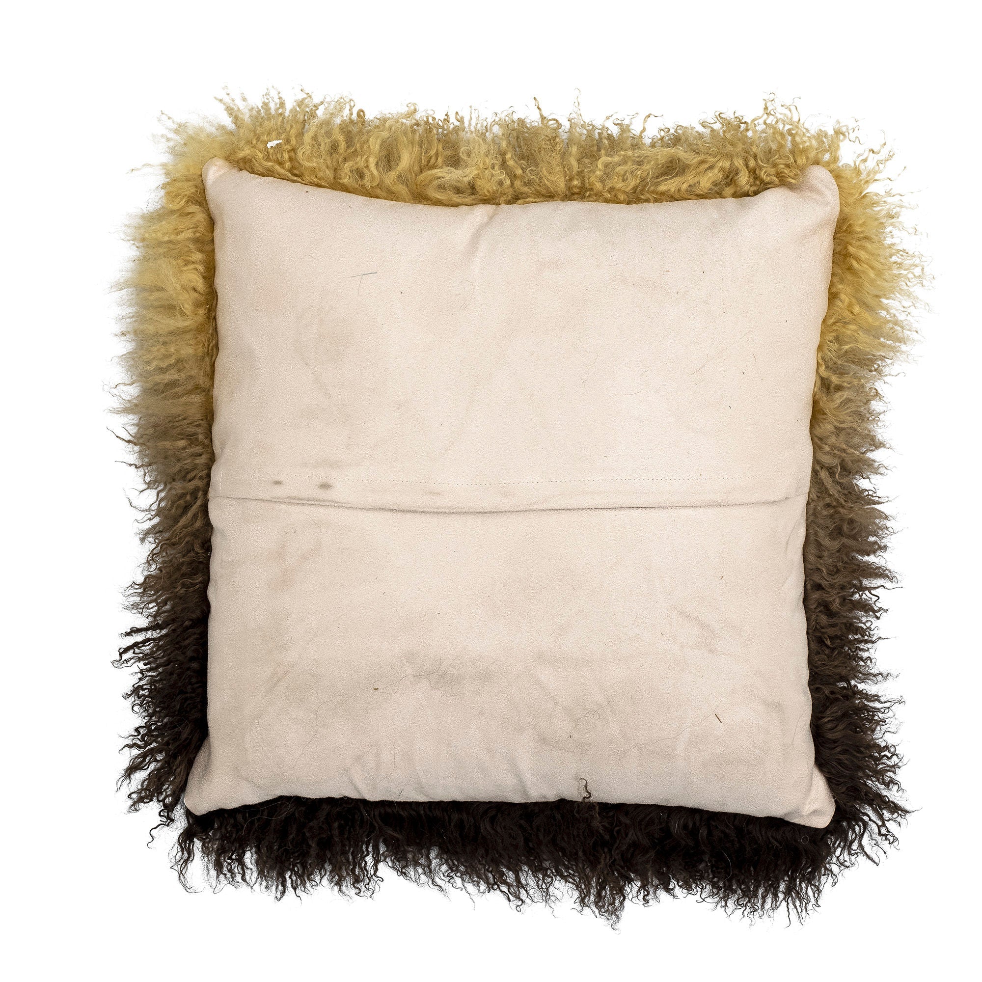 Bloomingville Pansy Cushion, Brown, Lambskin Tibetian