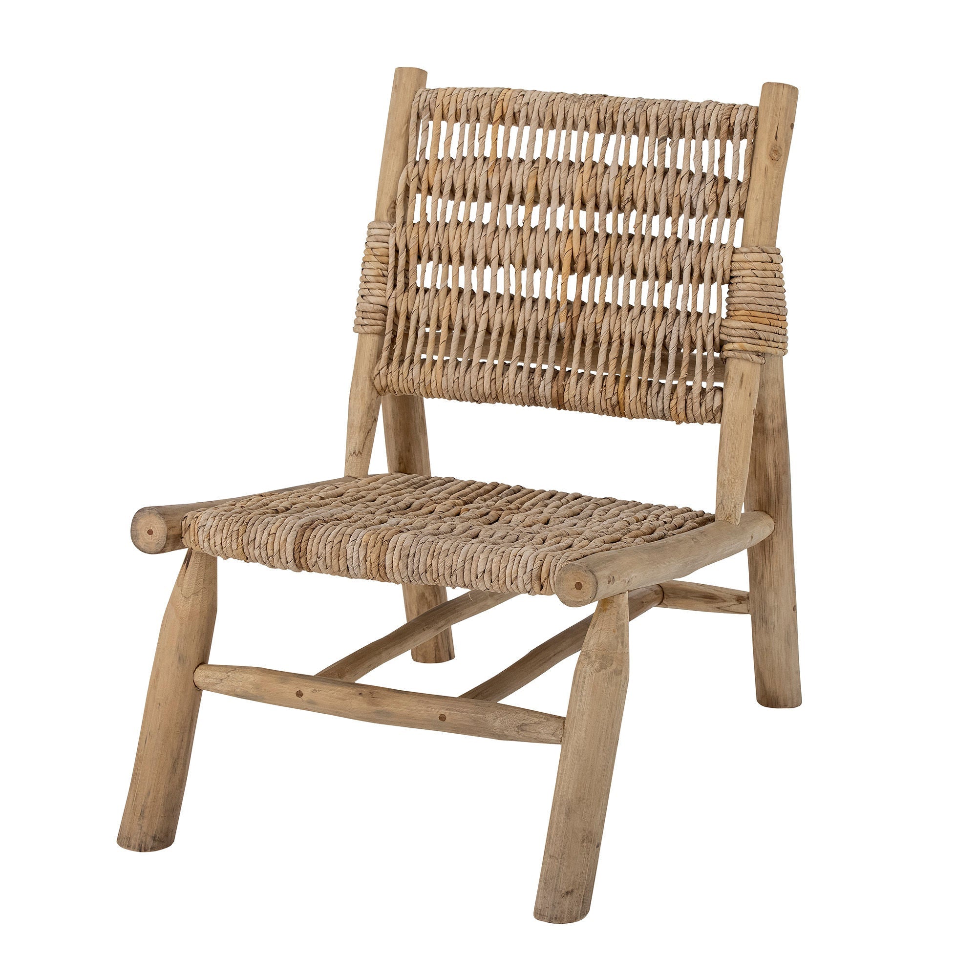 Bloomingville Ruthy Lounge Chair, Nature, Teak