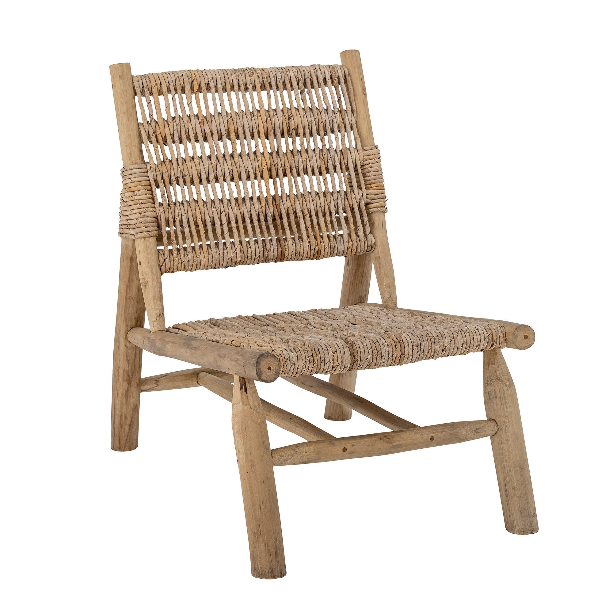 Bloomingville Ruthy Lounge Chair, Nature, Teak