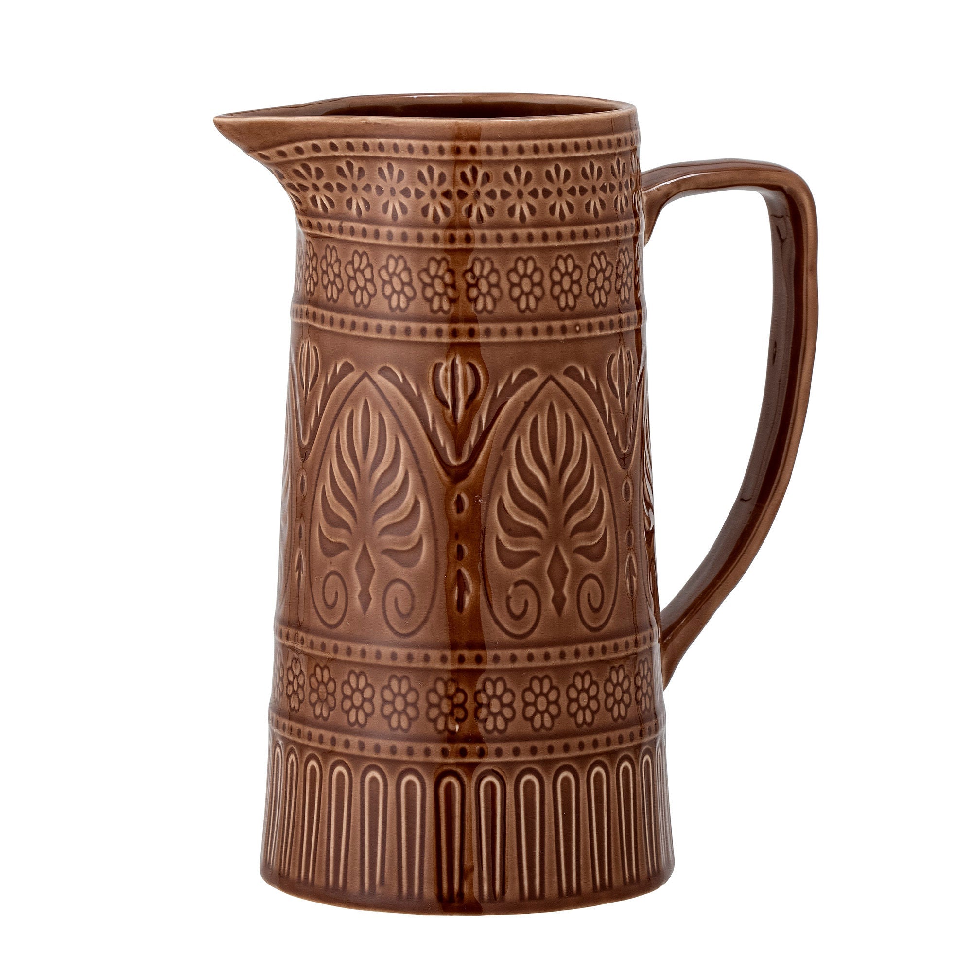 Bloomingville Rani Jug, Brown, Stoneware